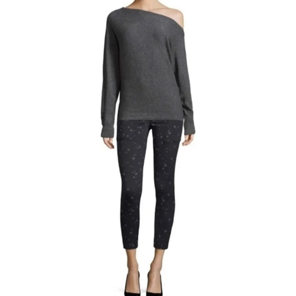 JOIE Caviar Park Celestial Cropped Skinny Jeans sz 25 NEW NWT Pants Stars Gray
